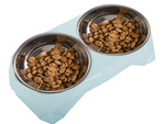 Caja para perros metal dual 350ml x 2