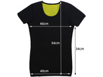 Camiseta fitness neopreno manga corta mujer