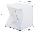 Carpa de estudio sin sombras para fotografia de producto 20led