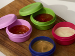 Envases para salsas dips 80ml 8pcs tapa aderezo set