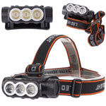 Linterna frontal linterna frontal recargable 3x led