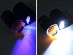 Microscopio de bolsillo lupa de joyero 2 led uv