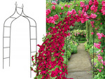 Pérgola de jardín soporte de flores para plantas trepadoras arco para rosas metal decorativo