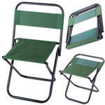 Silla de turismo plegable con respaldo