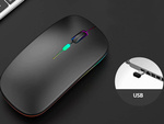 Slim 2.4 ghz bluetooth control optical mouse for pc laptops