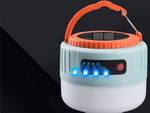 Solar senderismo camping lámpara usb led