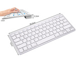 Teclado bluetooth inalámbrico para pc ipad mac pequeño delgado de bajo perfil